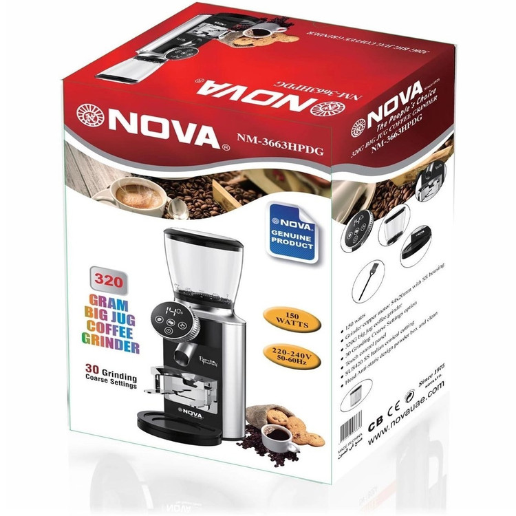 آسیاب قهوه نوا مدل NM-3663HPDG