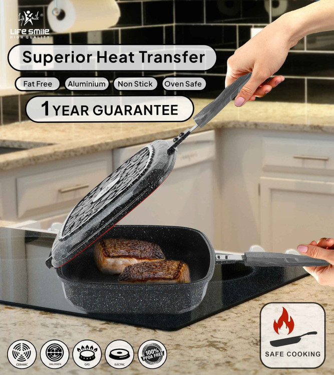 تابه دو طرفه رژیمی لایف اسمایل lifesmile