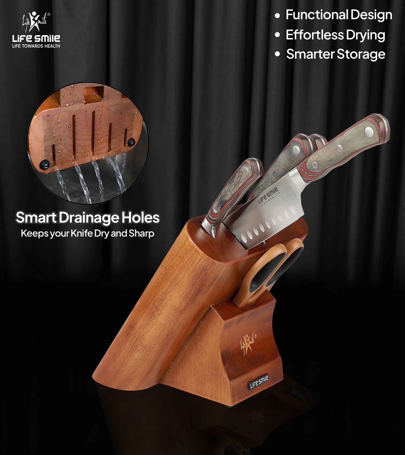 سرویس چاقو لایف اسمایل مدل NSEL-8-1