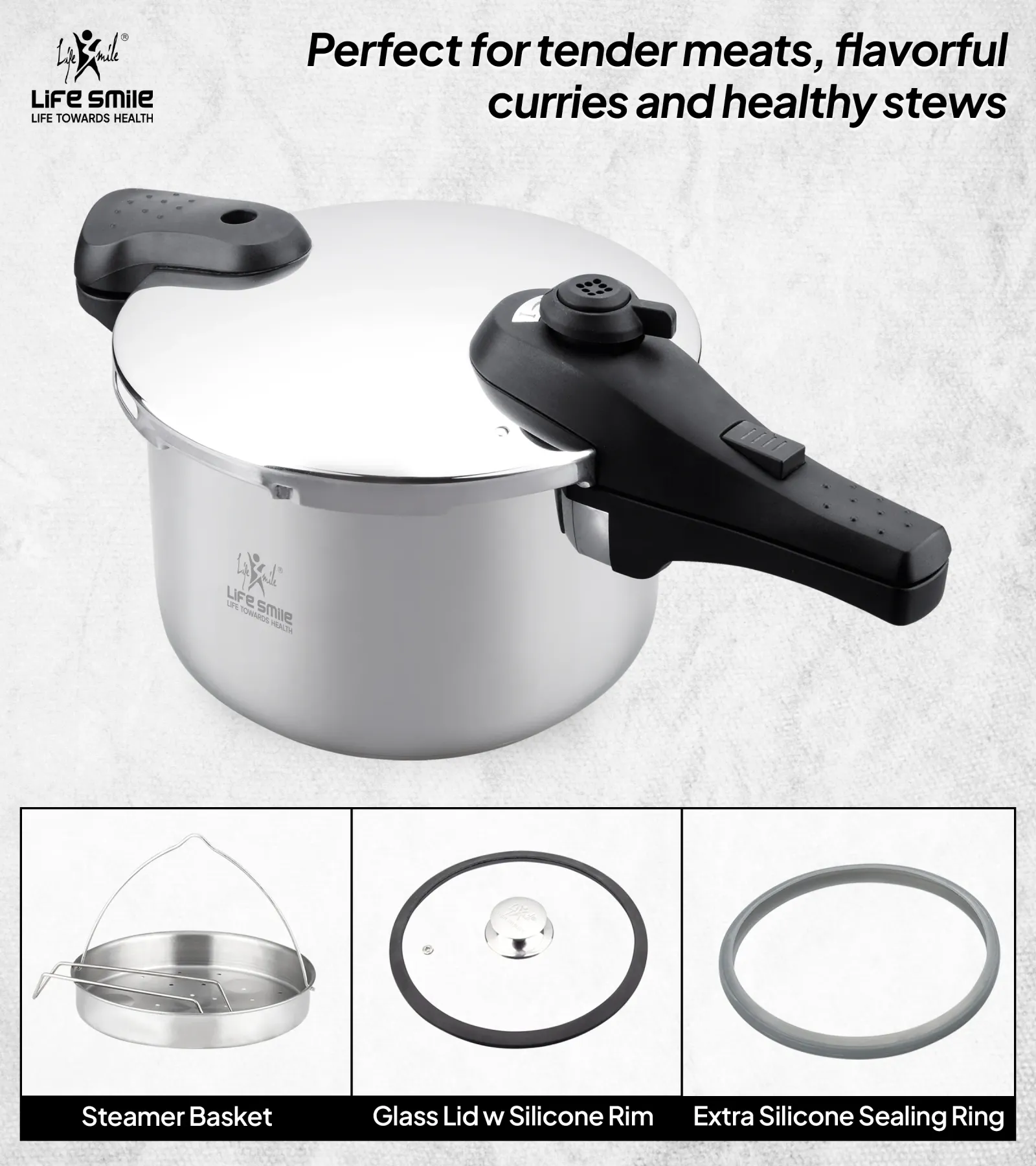 زودپز دو کاره لایف اسمایل 4 لیتری مدل ZDS-2-4L