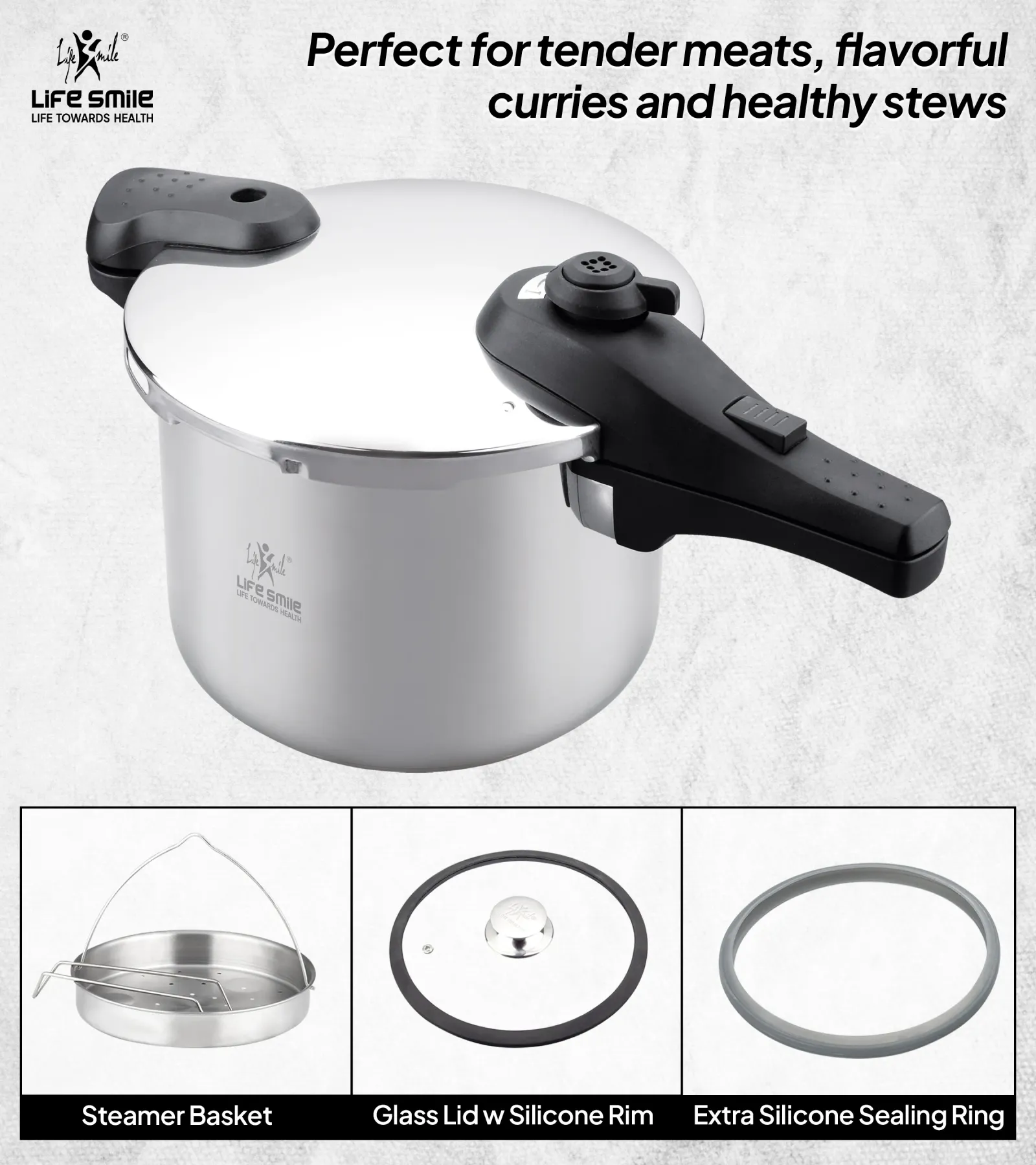 زودپز دو کاره لایف اسمایل 6 لیتری مدل ZDS-2-6L