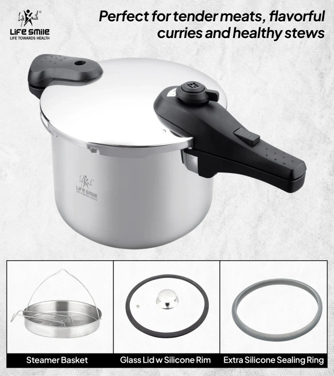 زودپز دو کاره لایف اسمایل 6 لیتری مدل ZDS-2-6L