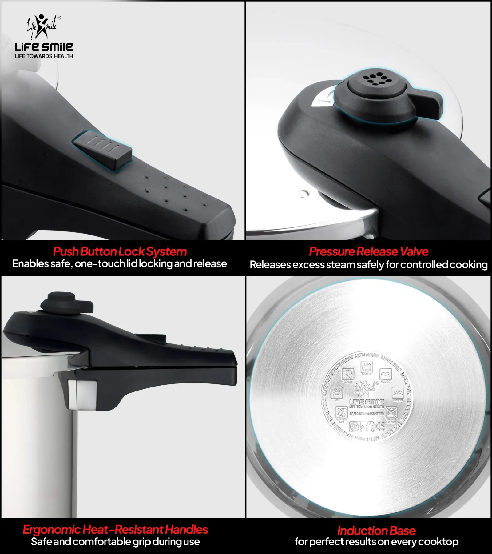 زودپز دو کاره لایف اسمایل 8لیتری مدل ZDS-2-8L