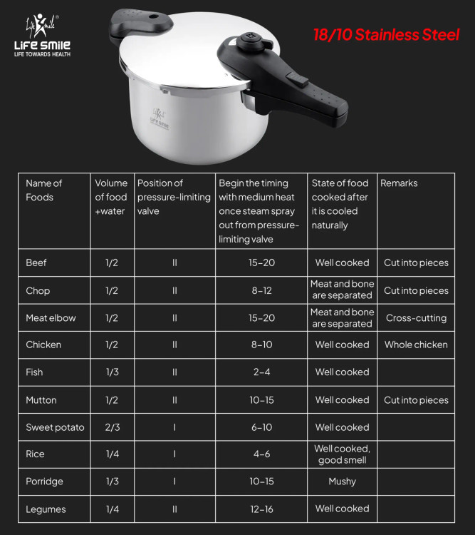 زودپز دو کاره لایف اسمایل 8لیتری مدل ZDS-2-8L