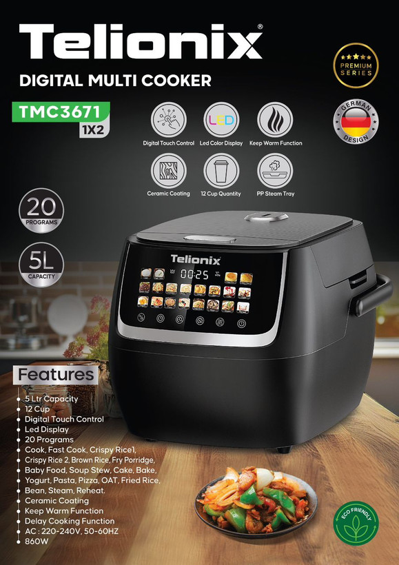 مولتی کوکر دیجیتال تلونیکس مدل TMC3671