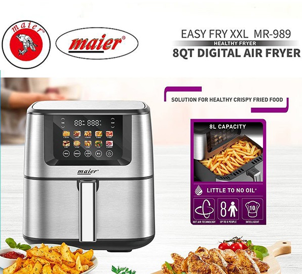 سرخ کن رژیمی 8 لیتری مایر مدل MR-989