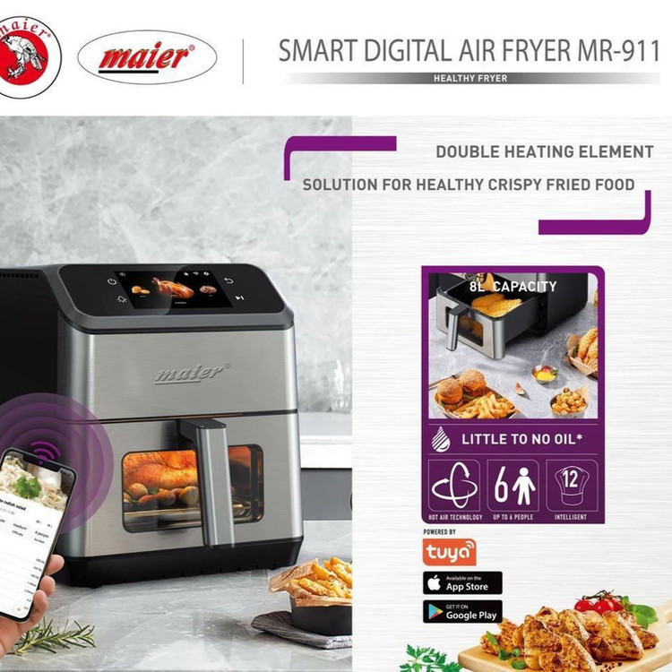 سرخکن رژیمی ۸ لیتر مایر مدل mr-911