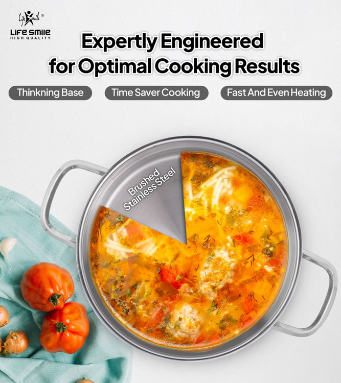 سرویس قابمه استیل لایف اسمایل مدل LIFEP12-10SILVER