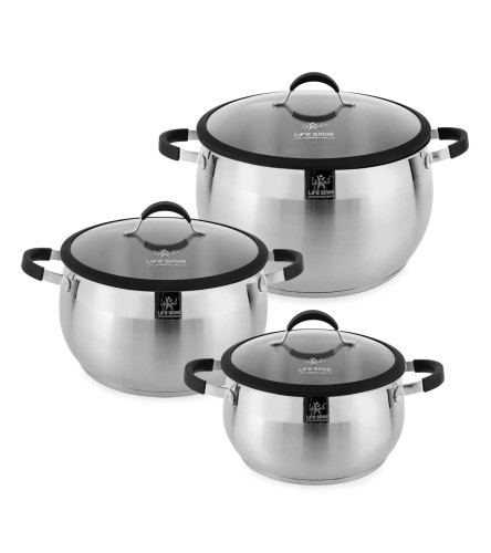 سرویس قابمه 6 پارچه استیل لایف اسمایل مدل LIFEP22