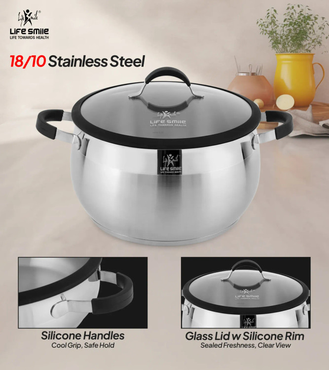 سرویس قابمه 6 پارچه استیل لایف اسمایل مدل LIFEP22