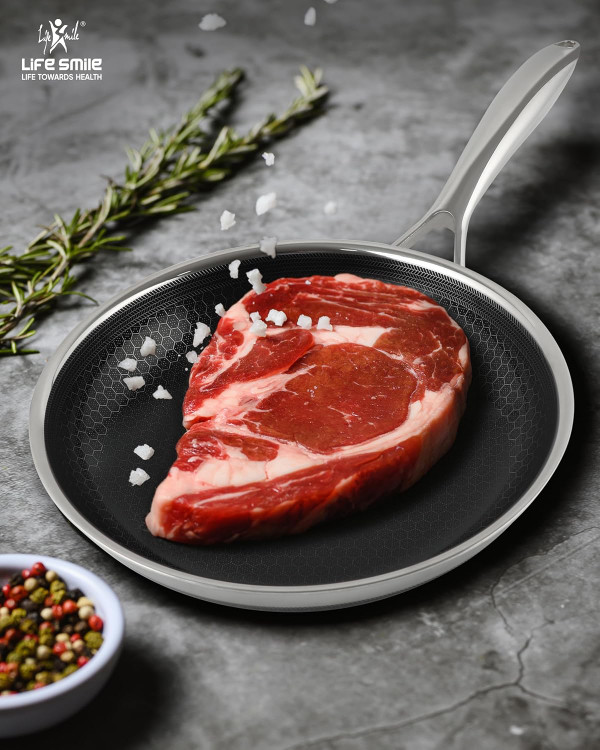 سرویس قابمه 10پارچه استیل لایف اسمایل مدل LIFEP30-10 کف لیزری