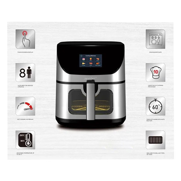 سرخکن 12 لیتر مایر مدلMR-908 - دلوکس کالا