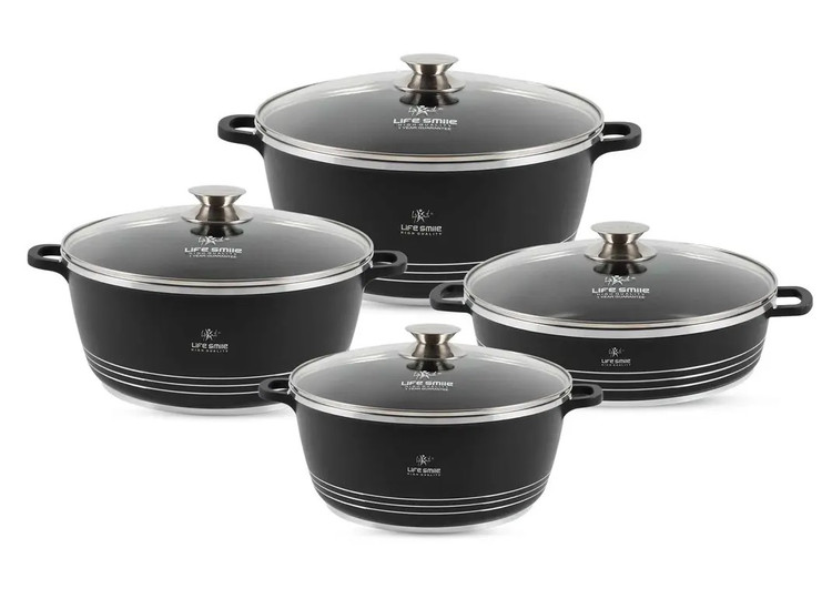 سرویس قابلمه سرامیک لایف اسمایل lifesmile مدل LUP سایز (16/20/24)