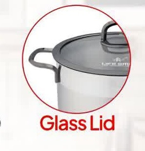 سرویس قابمه 8 پارچه استیل لایف اسمایل مدل LIFEP24GL-8BLACK